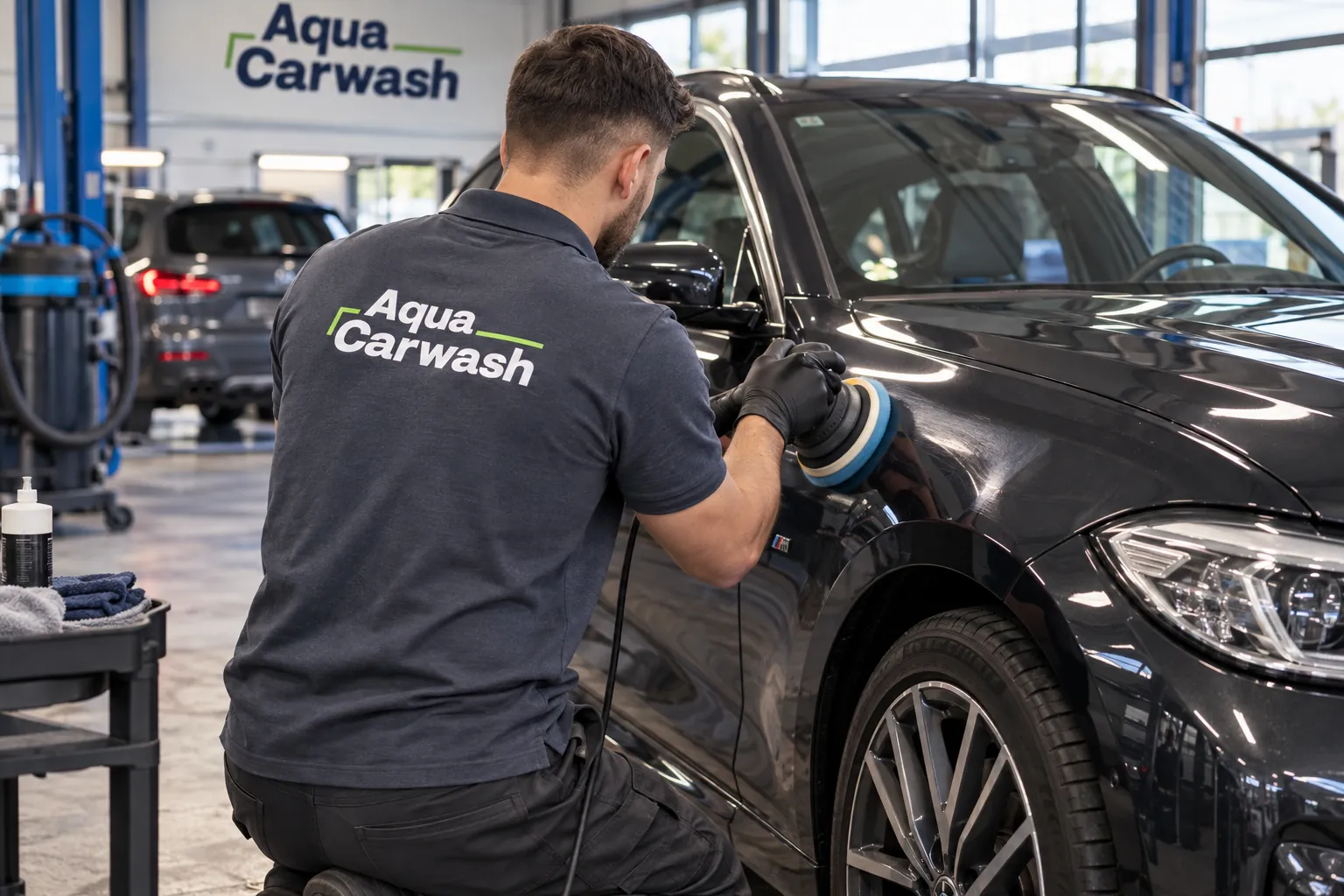 Waxoyl 100 Plus lakbescherming wordt aangebracht bij Aqua Carwash Leeuwarden